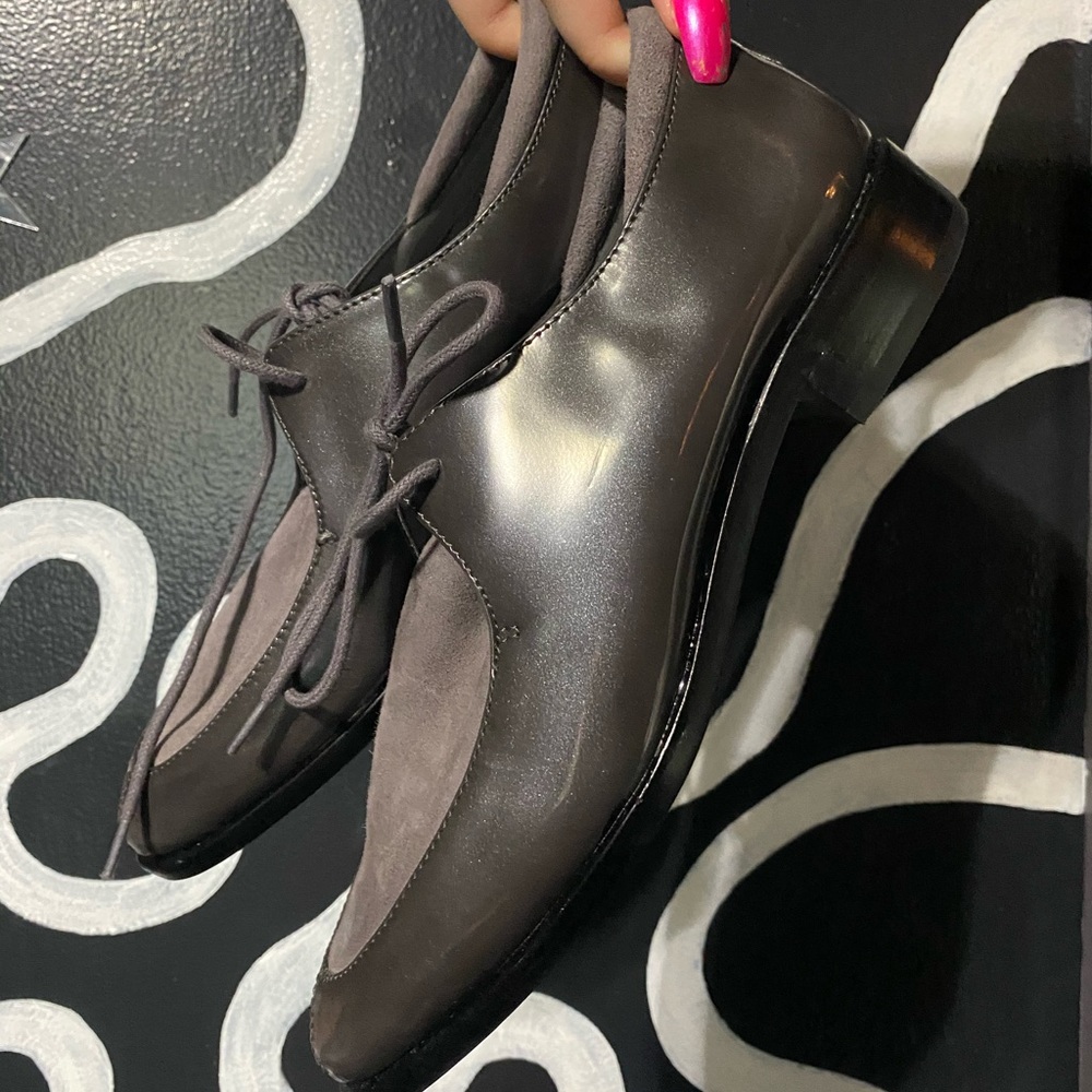 Metallic/suede shoes!!